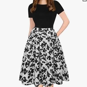 Oxiuly Floral Dress XL